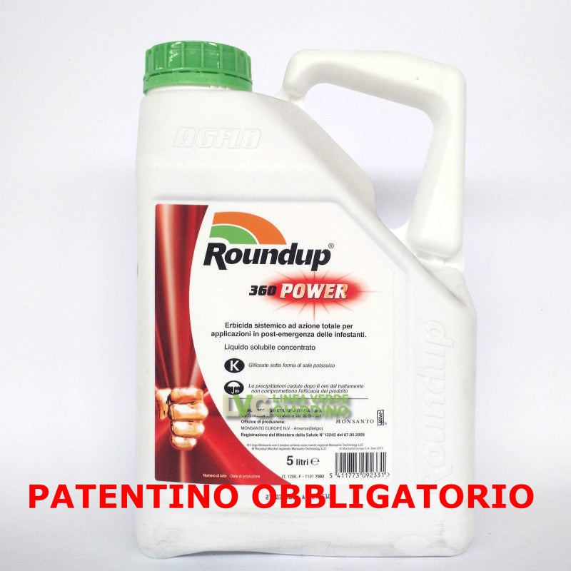 ROUNDUP 360 POWER 2.0 Herbicide au glyphosate LT.5